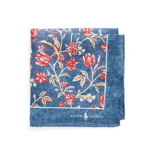 Polo Ralph Lauren Floral-Print Linen Pocket Square