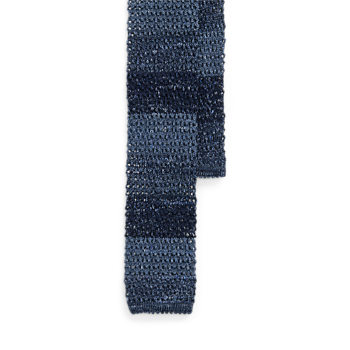 Polo Ralph Lauren Striped Knit Silk-Linen Tie