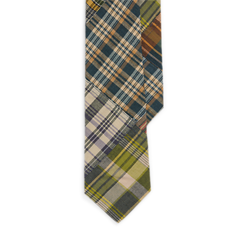 Polo Ralph Lauren Patchwork Plaid Cotton Tie