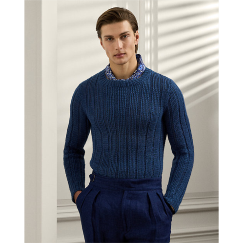 Polo Ralph Lauren Rib-Knit Silk-Linen Sweater