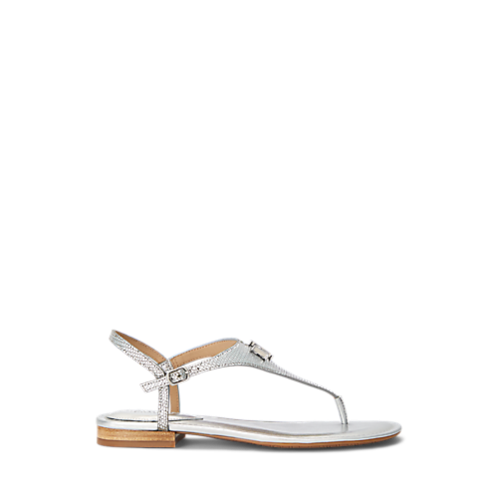 Polo Ralph Lauren Ellington Lizard-Embossed Sandal