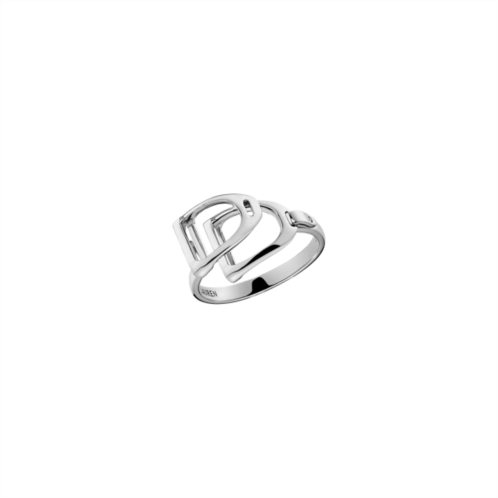 Polo Ralph Lauren Sterling Silver Double-Stirrup Ring
