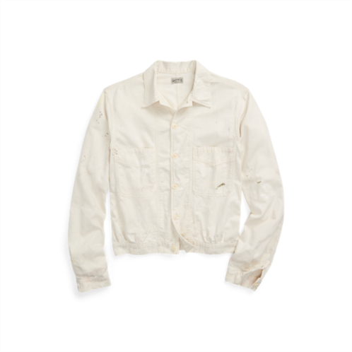 Polo Ralph Lauren Paint-Splatter Sateen Work Jacket