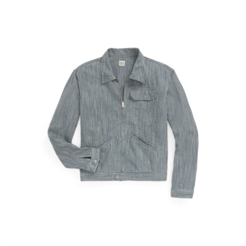 Polo Ralph Lauren Striped Cotton-Linen Jacket