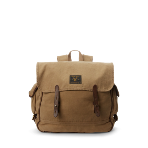Polo Ralph Lauren Leather-Trim Canvas Backpack