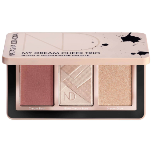 NATASHA DENONA My Dream Cheek Trio - Cream Blush Glow Cream Base and Glow Powder Highlighter