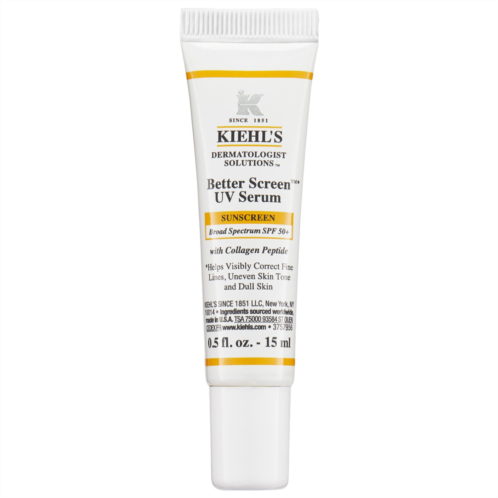 Kiehl s Since 1851 Mini Better Screen UV Serum SPF 50 Facial Sunscreen with Collagen Peptide
