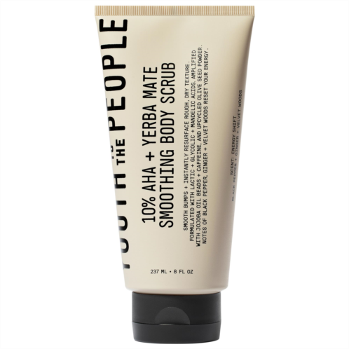 Youth To The People 10% AHA Yerba Mate Smoothing Energy Body Scrub with Upcycled Olive Seed Powder