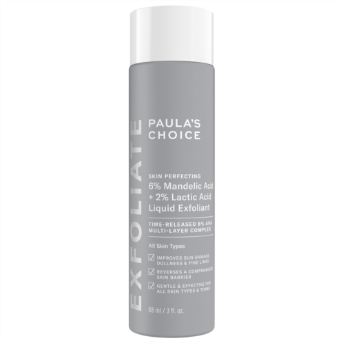 Paula s Choice 6% Mandelic Acid 2% Lactic Acid AHA Liquid Exfoliant for Dark Spots Textured Skin