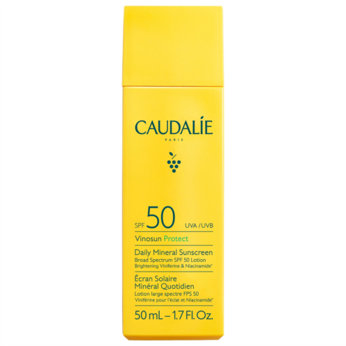 Caudalie Vinosun Protect Brightening Daily Mineral Face Sunscreen SPF 50 with Niacinamide