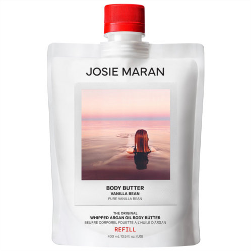 Josie Maran Vanilla Bean - Whipped Argan Oil Refillable Firming Body Butter Jar