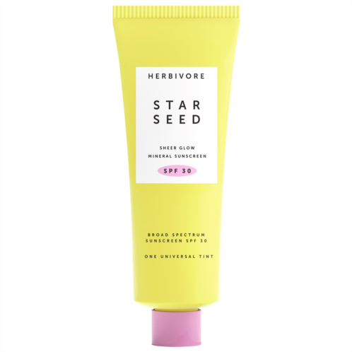 Herbivore Star Seed Silicone-Free 100% Mineral Facial Sunscreen SPF 30 with Vitamin C Prebiotics