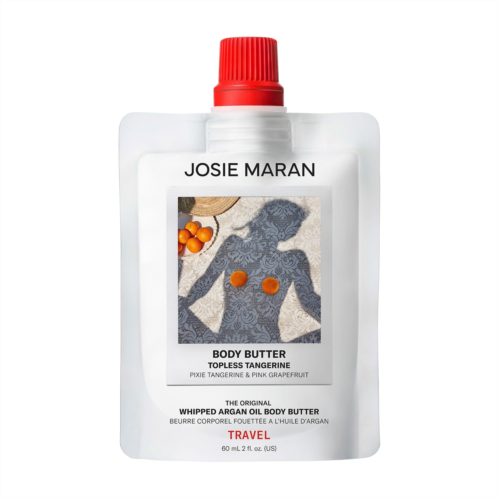 Josie Maran Mini Topless Tangerine - Whipped Argan Oil Refillable Firming Body Butter