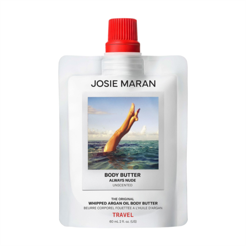 Josie Maran Mini Always Nude (Unscented) - Whipped Argan Oil Refillable Firming Body Butter