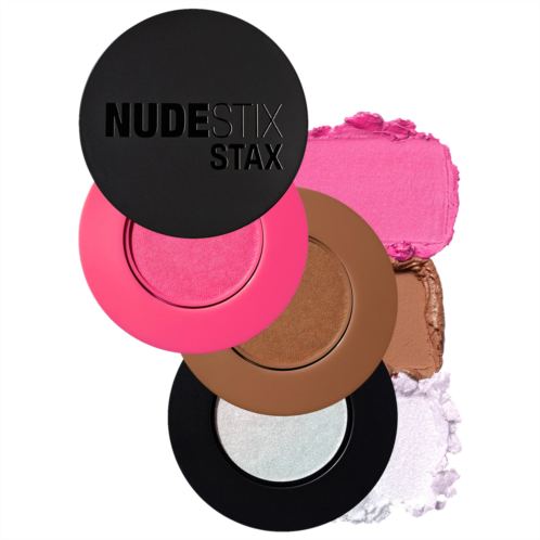 NUDESTIX Sunpink Glow Stax 3pc Blush Balm Set