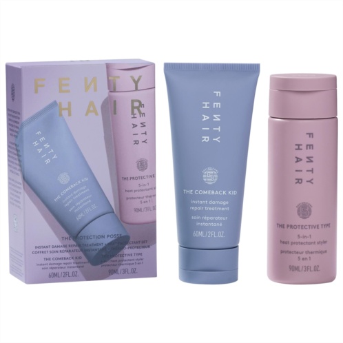 Fenty Beauty by Rihanna The Protection Posse Instant Damage Repair Treatment Heat Protectant Set