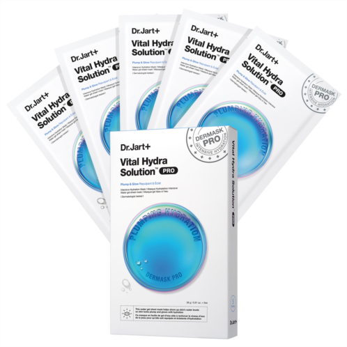 Dr. Jart Vital Hydra Solution PRO Glow Face Mask with Hyaluronic Acid 5-Pack Value Set