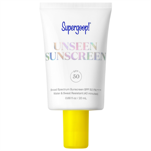 Supergoop! Mini Unseen Sunscreen SPF 50 Invisible Sun Protection for Face