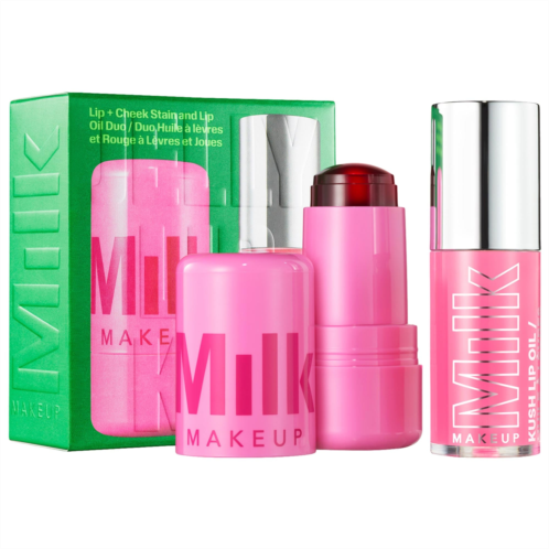 MILK MAKEUP The Jelly Lip Kit: Lip Cheek Stain & Lip Oil Duo