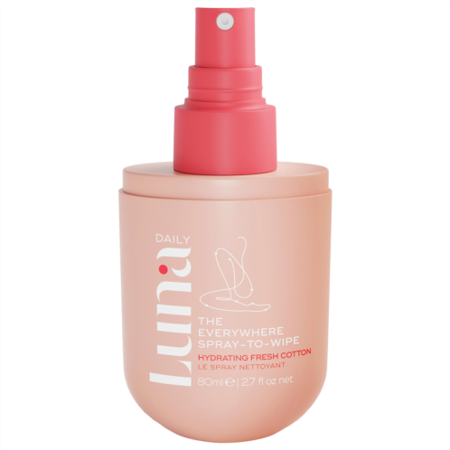 Luna Daily The Everywhere Spray-To-Wipe - Hydrating with Prebiotics Vitamins and Omegas for Dry Skin