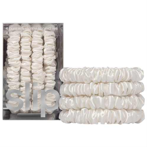 Slipsilk Skinny Scrunchies - 4 pack