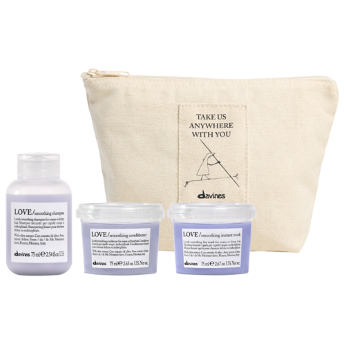 Davines LOVE Smoothing Mini Bestsellers Hair Set for Frizzy Hair