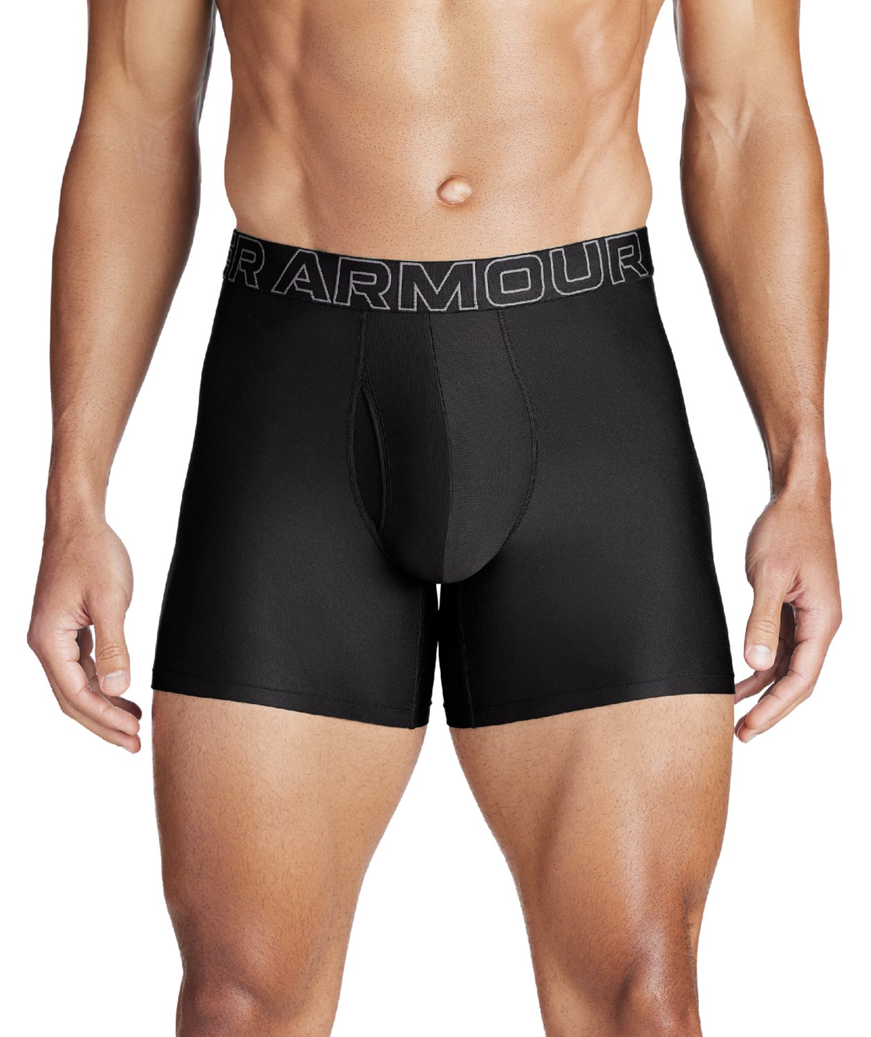Under Armour Mens Performance Tech 6 in Boxer Briefs 3-Pack