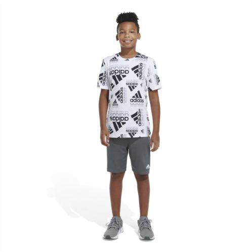 adidas Boys Brand Love Echo Allover Print T-shirt