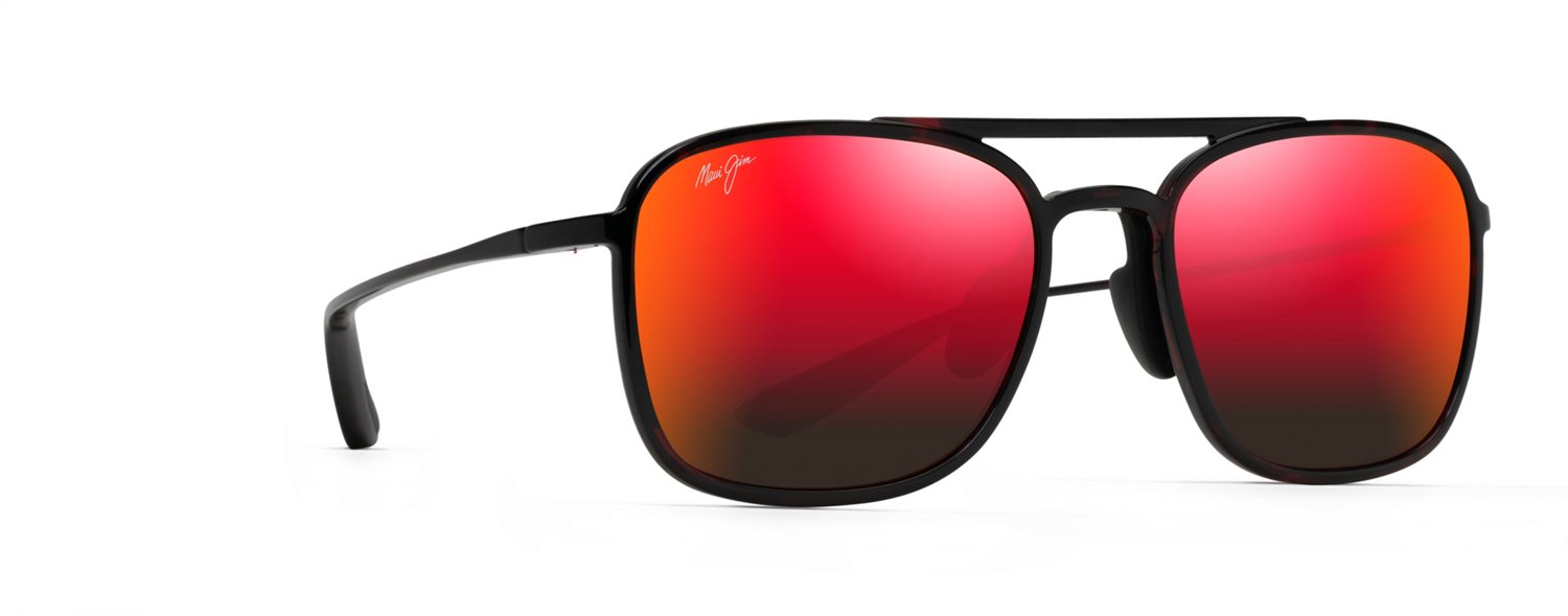 Maui Jim Unisex Keokea Polarized Square Aviator Sunglasses