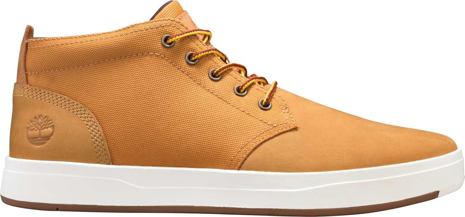 Timberland Mens Davis Square Fabric and Leather Chukka Boots