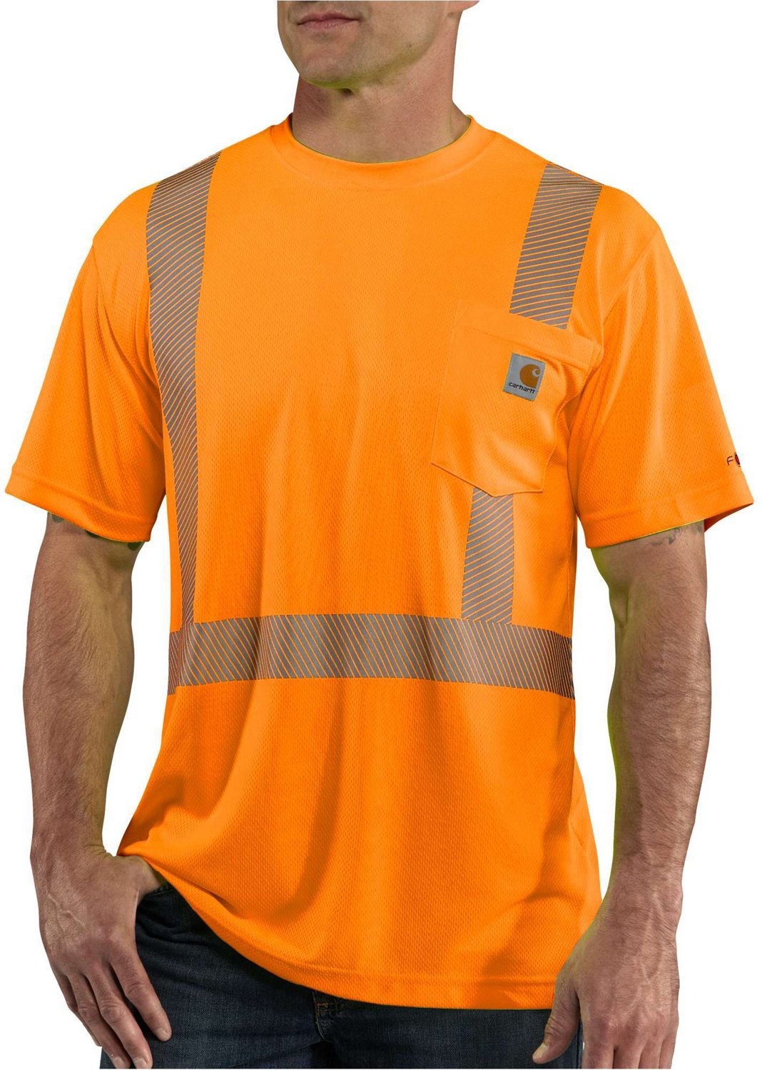 Carhartt Mens Force High Visibility Class 2 Short Sleeve T-shirt