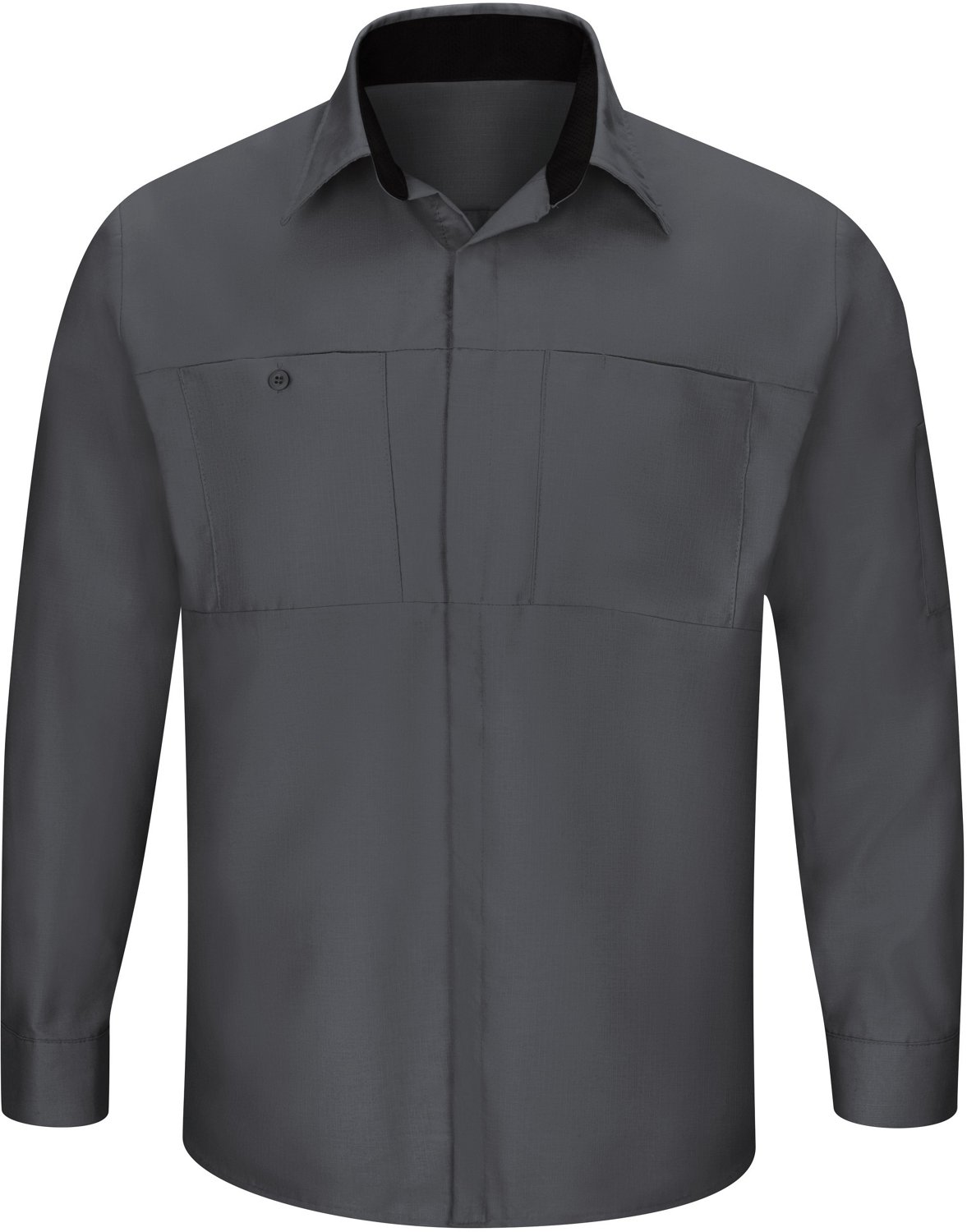 Red Kap Mens Performance Plus Shop Long Sleeve Button Down Shirt