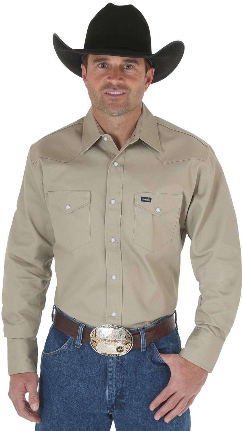 Wrangler Mens Cowboy Cut Long Sleeve Shirt