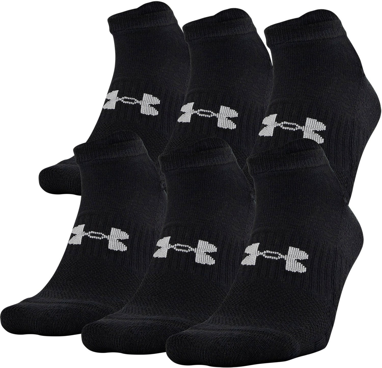 Under Armour Training No Show Socks 6 Pack