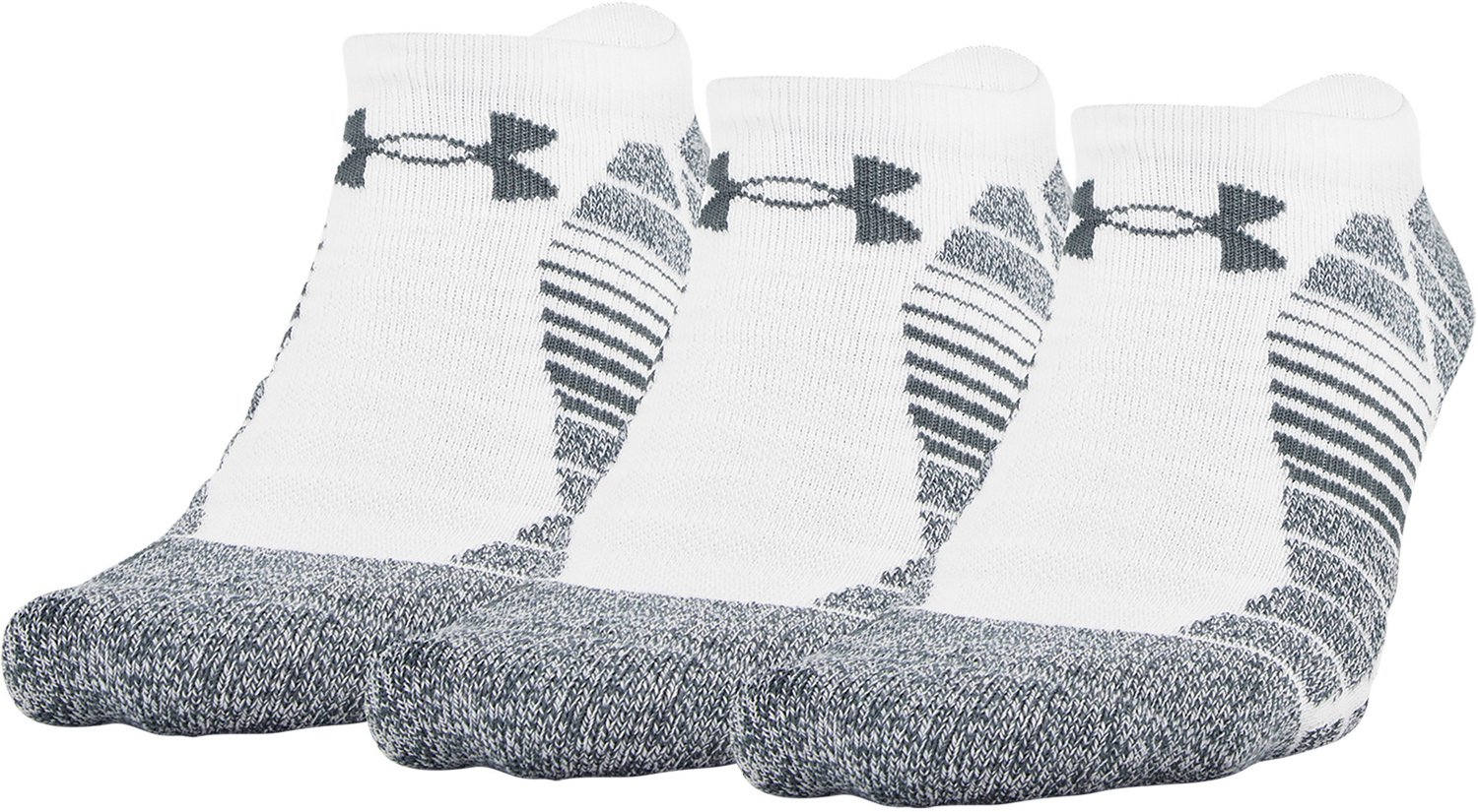 Under Armour Elevated Performance No Show Socks 3 Pack