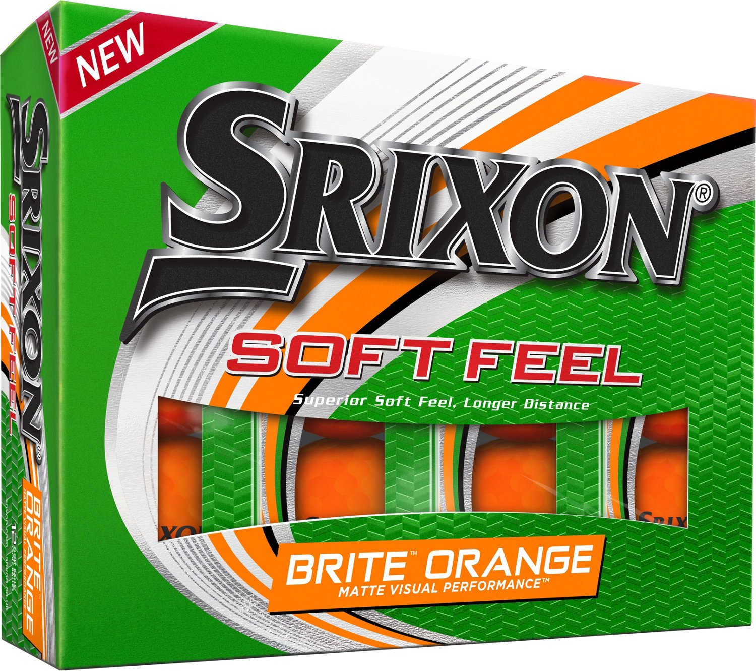Srixon Soft Feel 2021 Brite Golf Balls 12-Pack