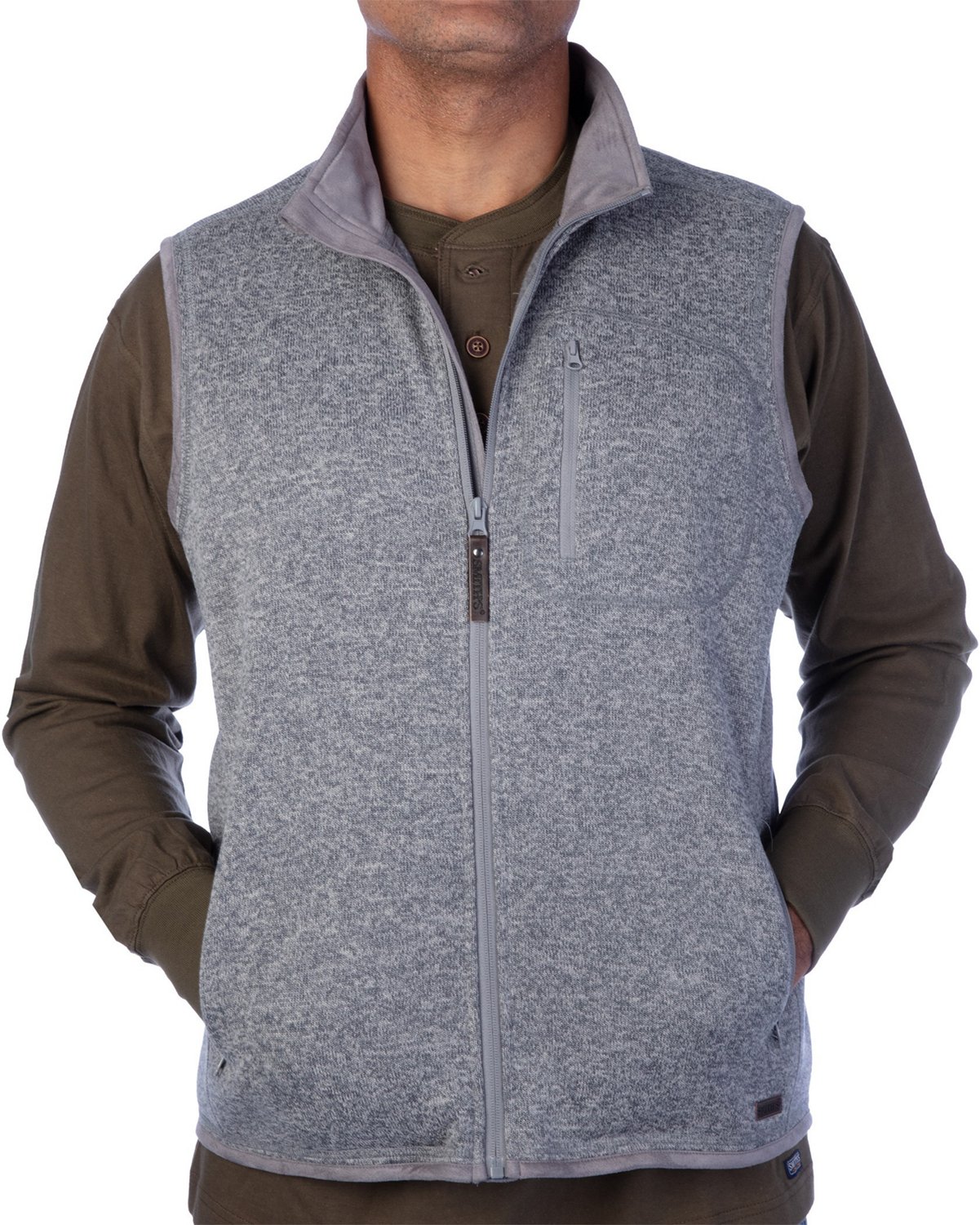 Smiths Workwear Mens Full Zip Sweater Fleece Vest