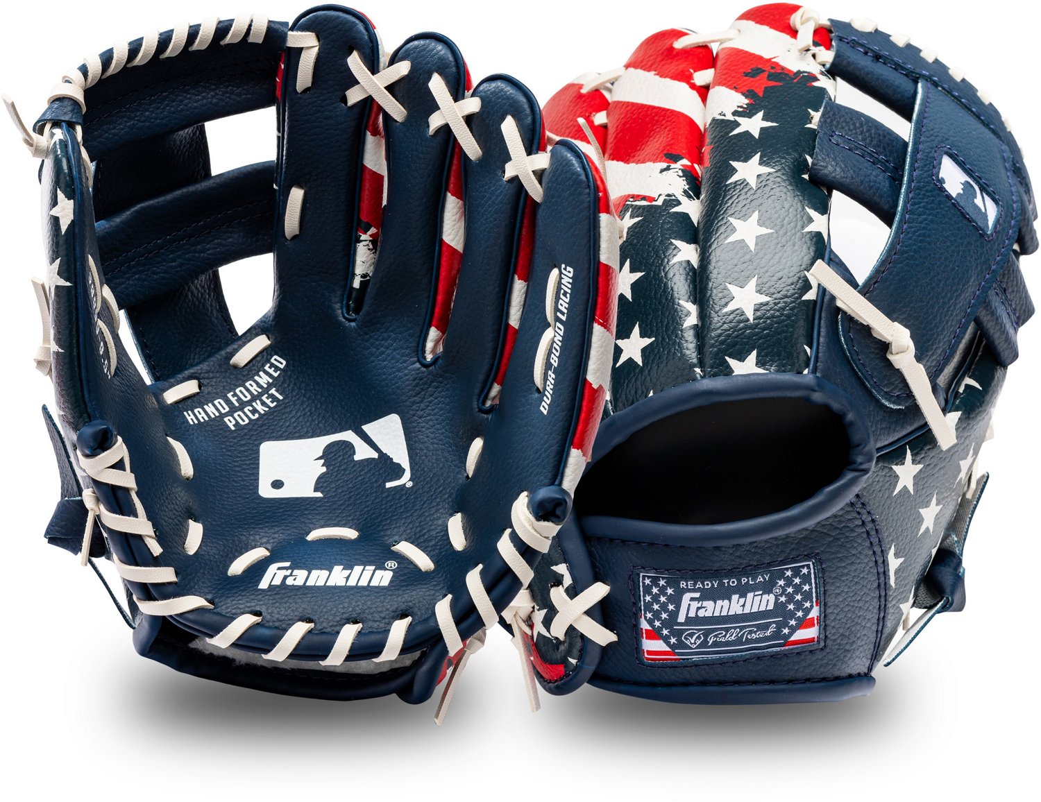 Franklin MLB USA Fielding Glove with Ball