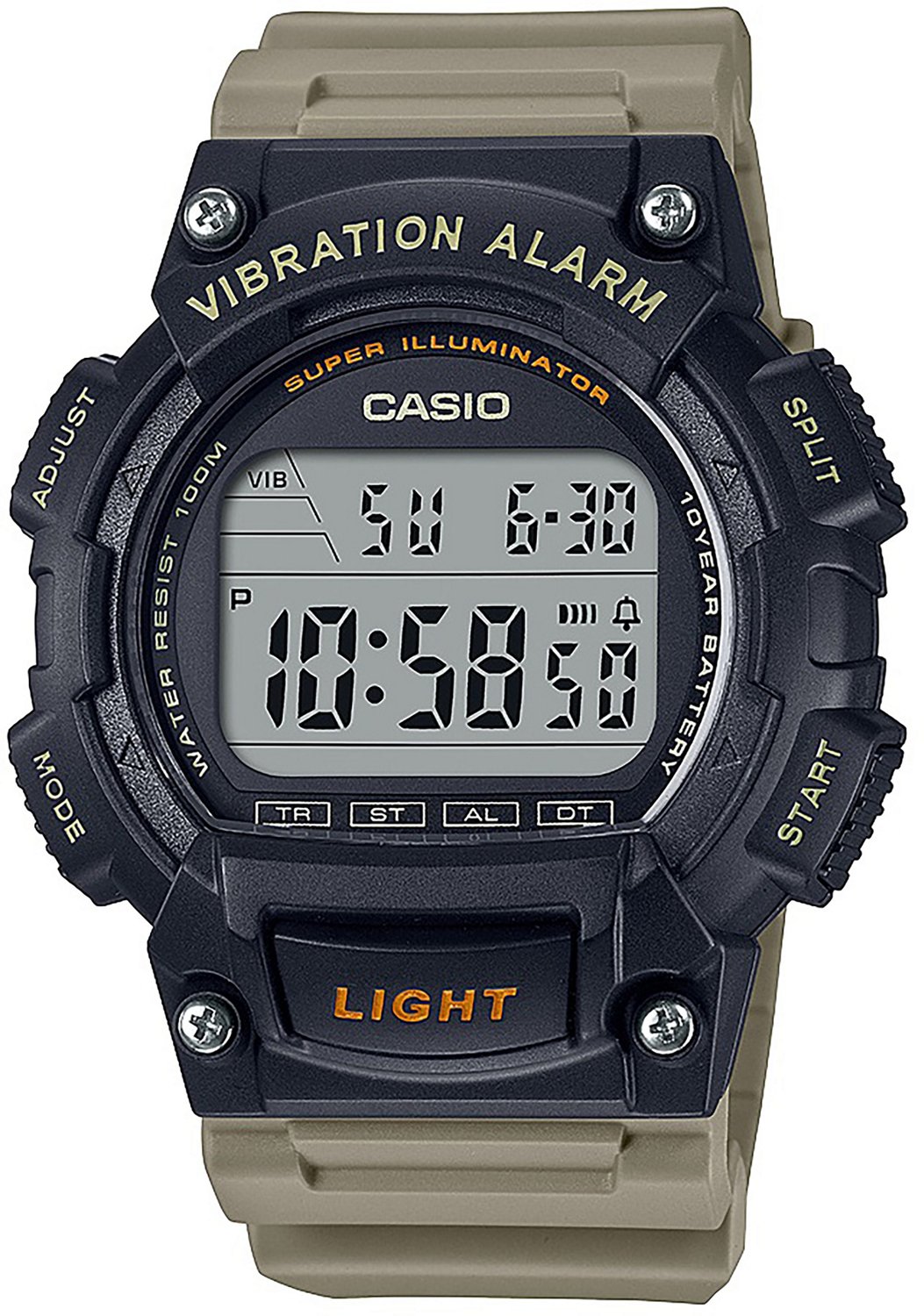 Casio Mens Digital Resin Strap Watch