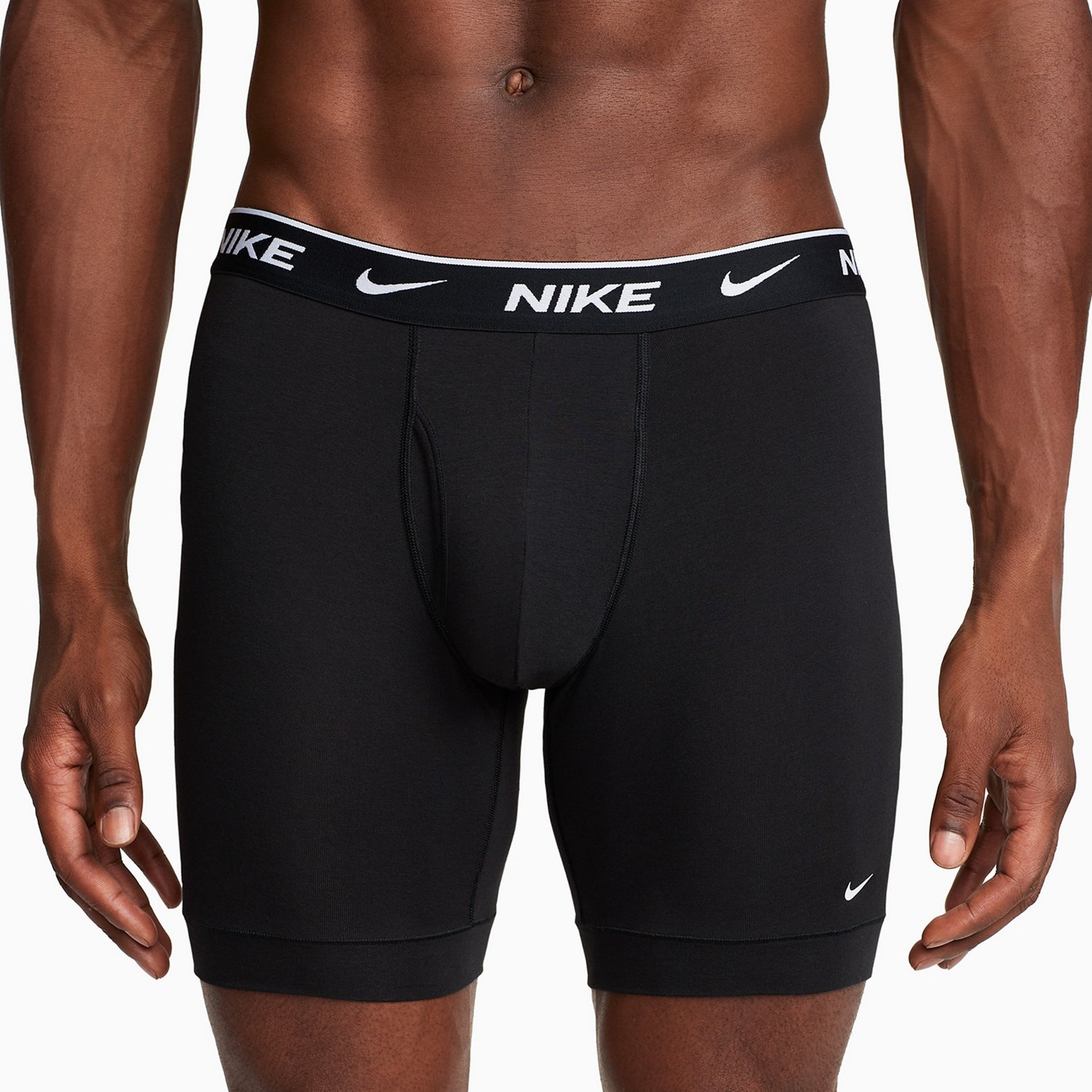 Nike Mens Essential Cotton Stretch Long Boxer Briefs 3-Pack