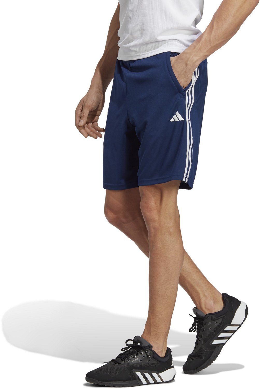 adidas Mens Train Essentials Pique 3-Stripes Training Shorts 9 in
