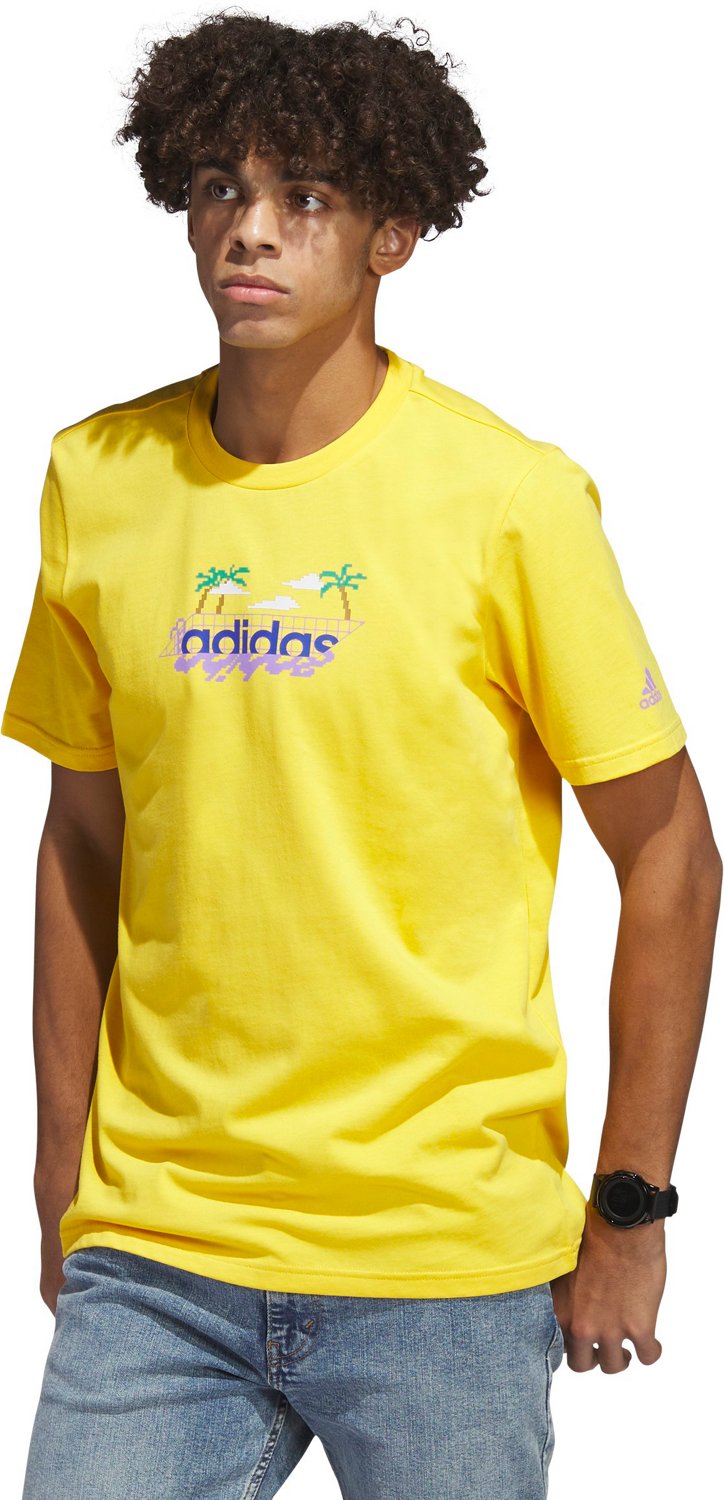 adidas Mens LIN Graphic Short Sleeve T-shirt
