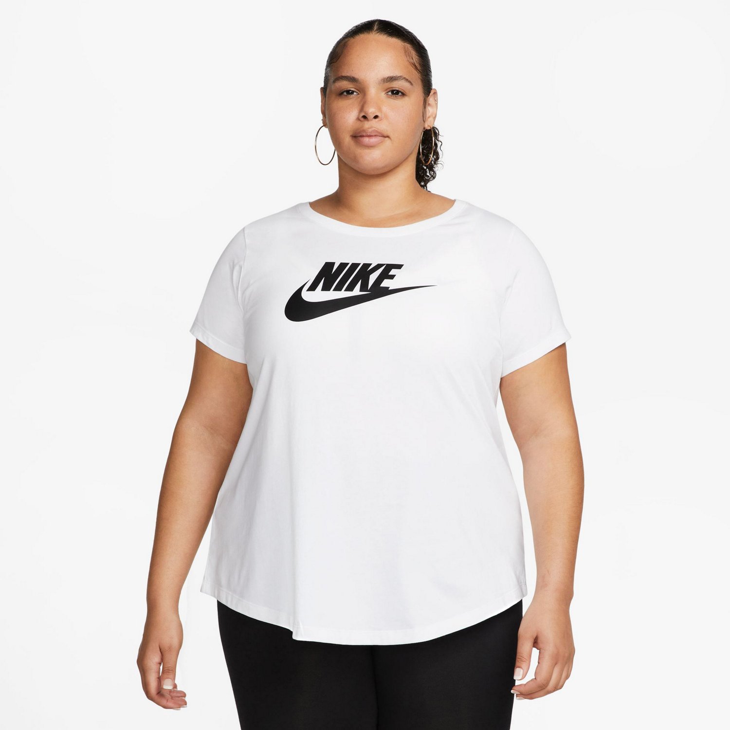 Nike Womens Sportswear Essentials Logo Plus Size T-Shirt
