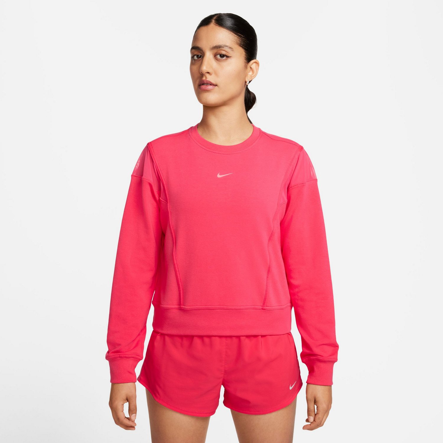 Nike Womens Dri-FIT One Crew Neck Long Sleeve Top