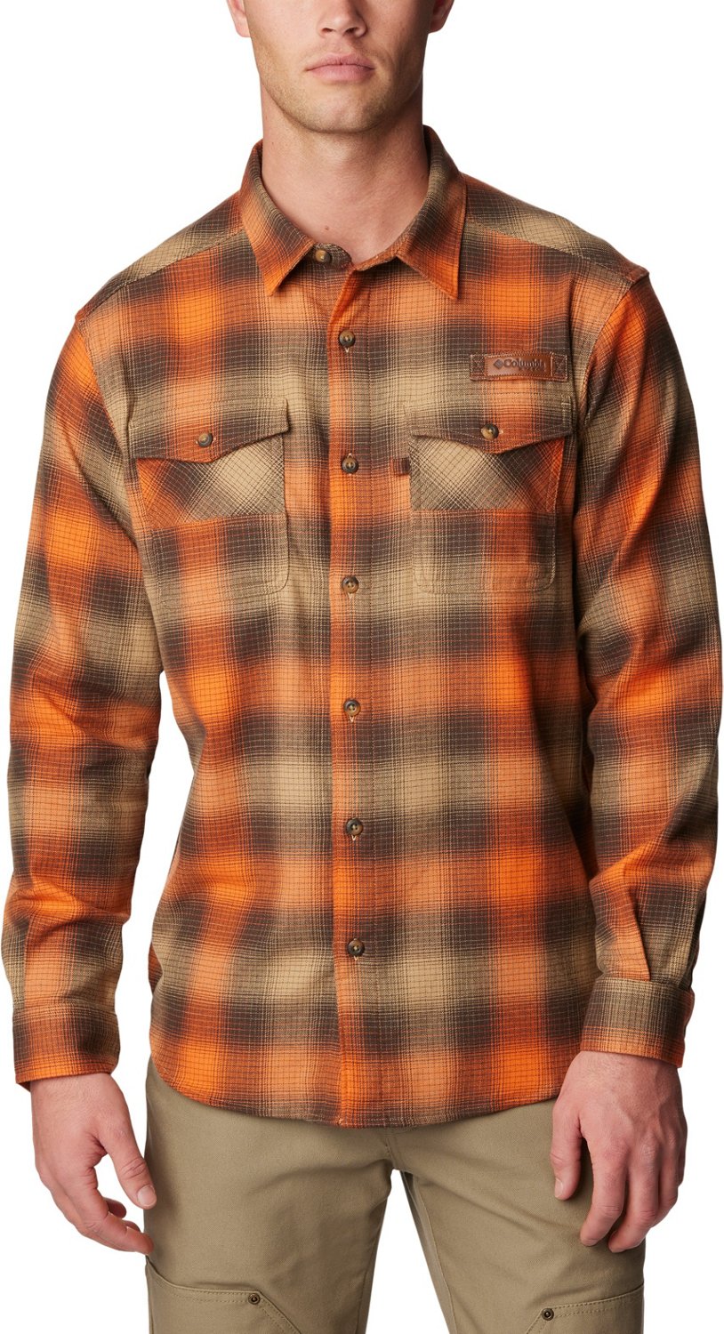 Columbia Sportswear Mens Roughtail Stretch Flannel Long Sleeve Shirt
