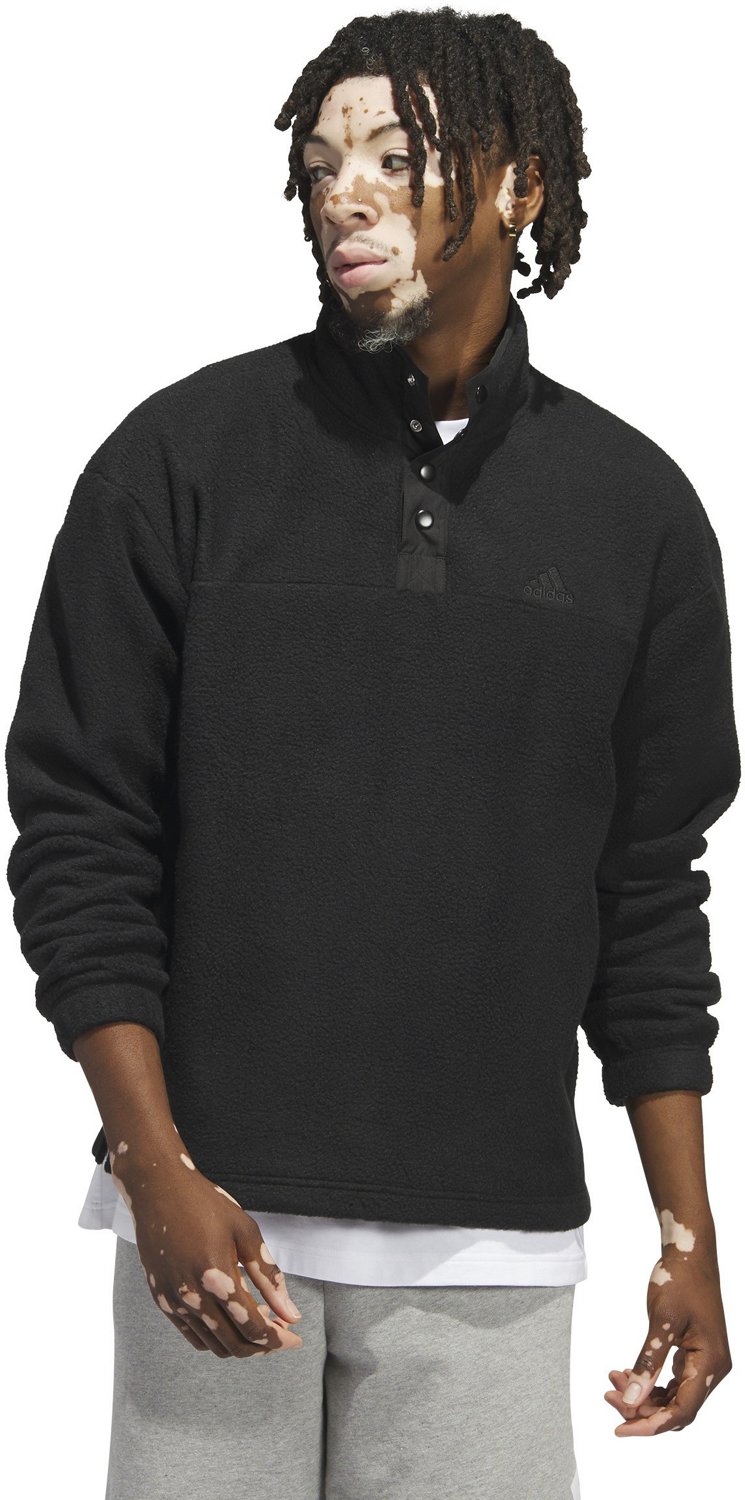 adidas Mens Polar Fleece 1/2-Zip Pullover Sweatshirt