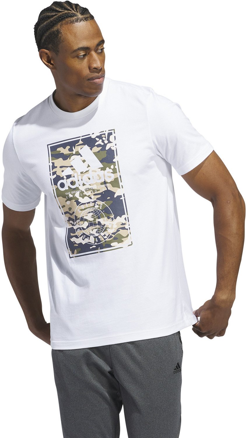 adidas Mens Camo Lim Graphic T-shirt