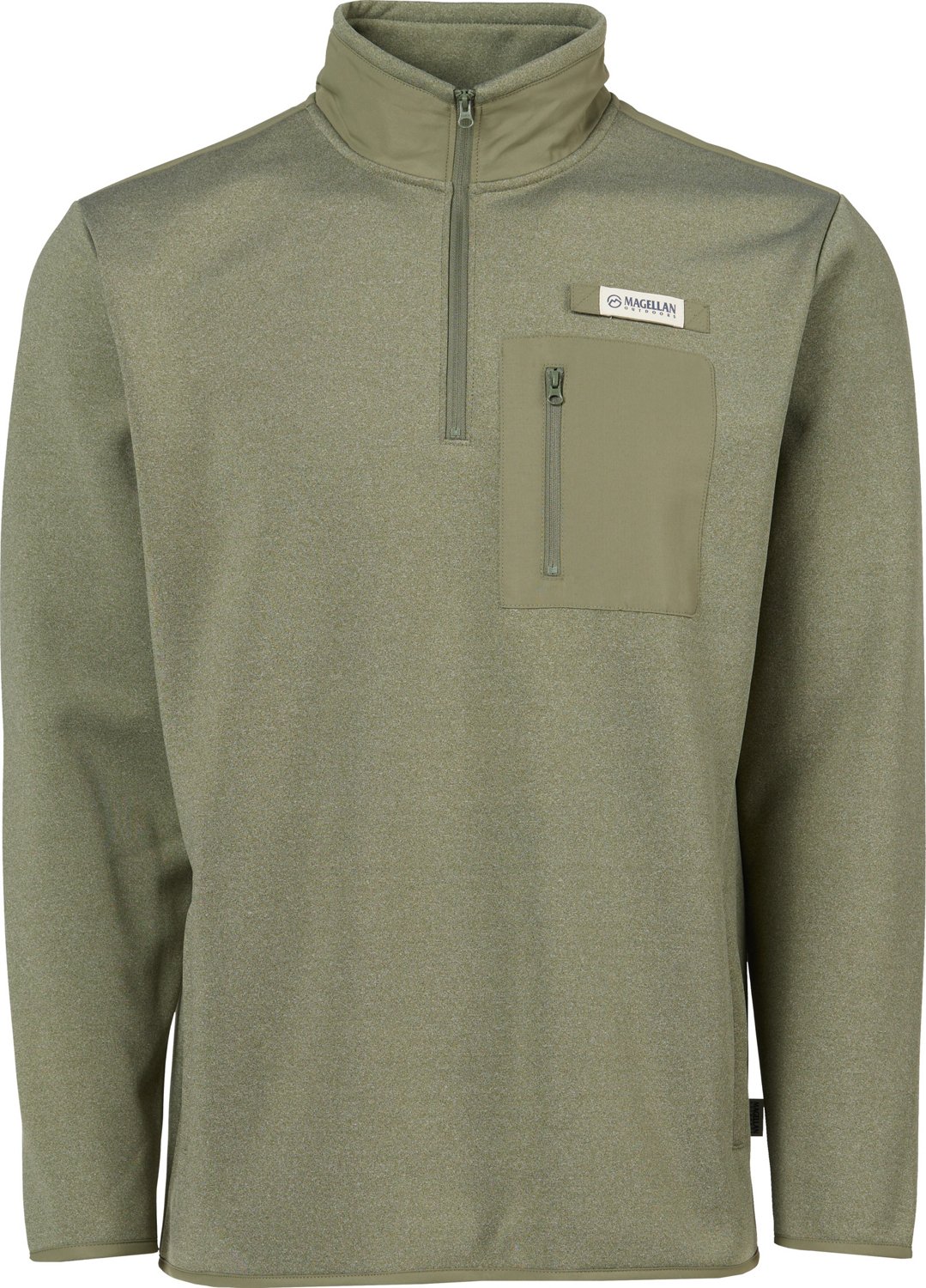 Magellan Outdoors Mens Overcast Fleece Long Sleeve 1/4 Zip Sweatshirt