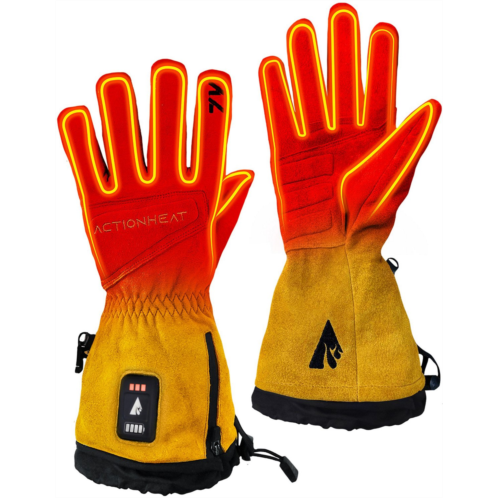 ActionHeat Adults 7V Rugged Leather Heated Work Gloves