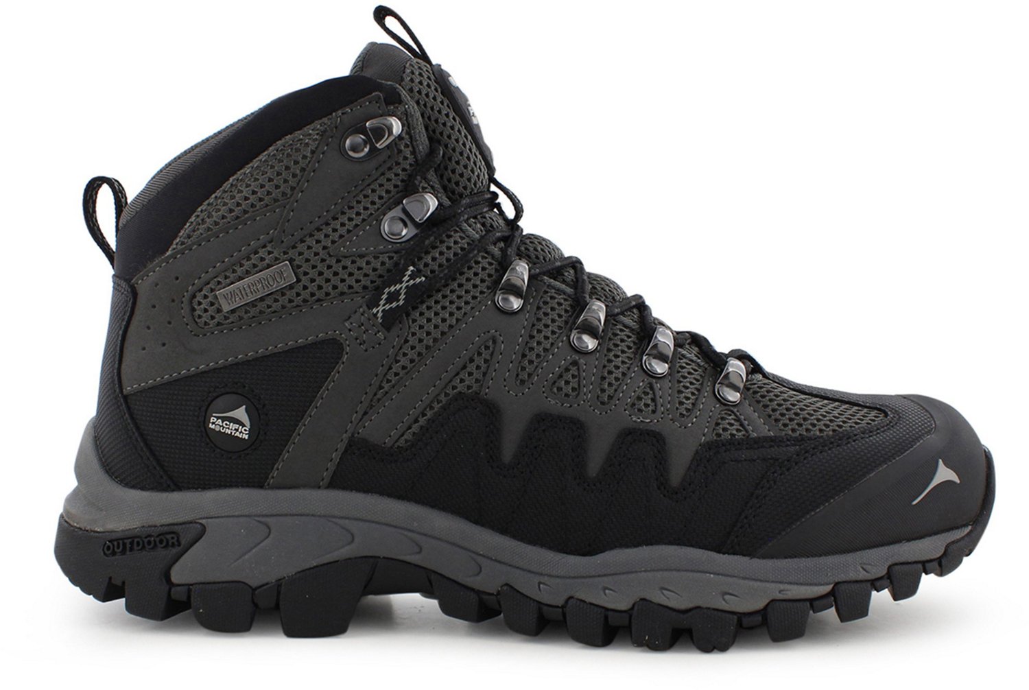 Pacific Mountain Mens Emmons Mid Waterproof Hiking Shoes